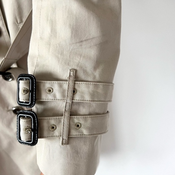 BURBERRY | Double Breasted Trench Coat Beige Cream Heritage UK 6 US 4 - Picture 6 of 16